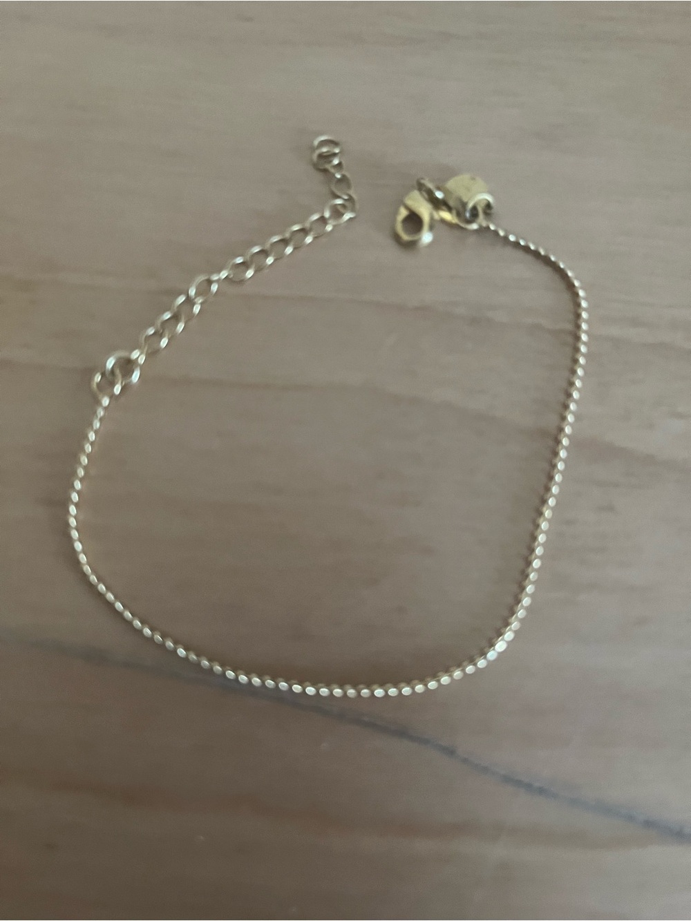 Delicate Gold-Tone Women's Chain Bracelet